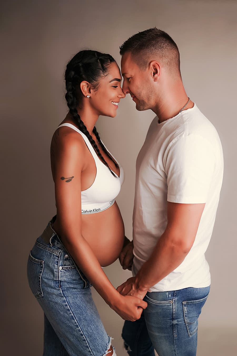 Schwangerschaft Fotoshooting mit Partner